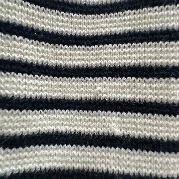 LOFT Navy and cream striped short cardigan - Picture 2 of 6